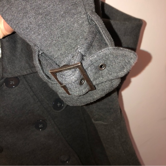 Torrid Gray Fleece Button-Up Peacoat Jacket 2X (18-20) - Picture 7 of 13
